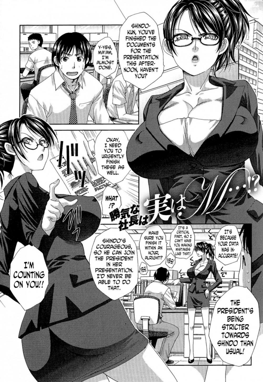 Hentai Manga Comic-The Strong-Minded Company President is Actually a Masochist...!-Read-1